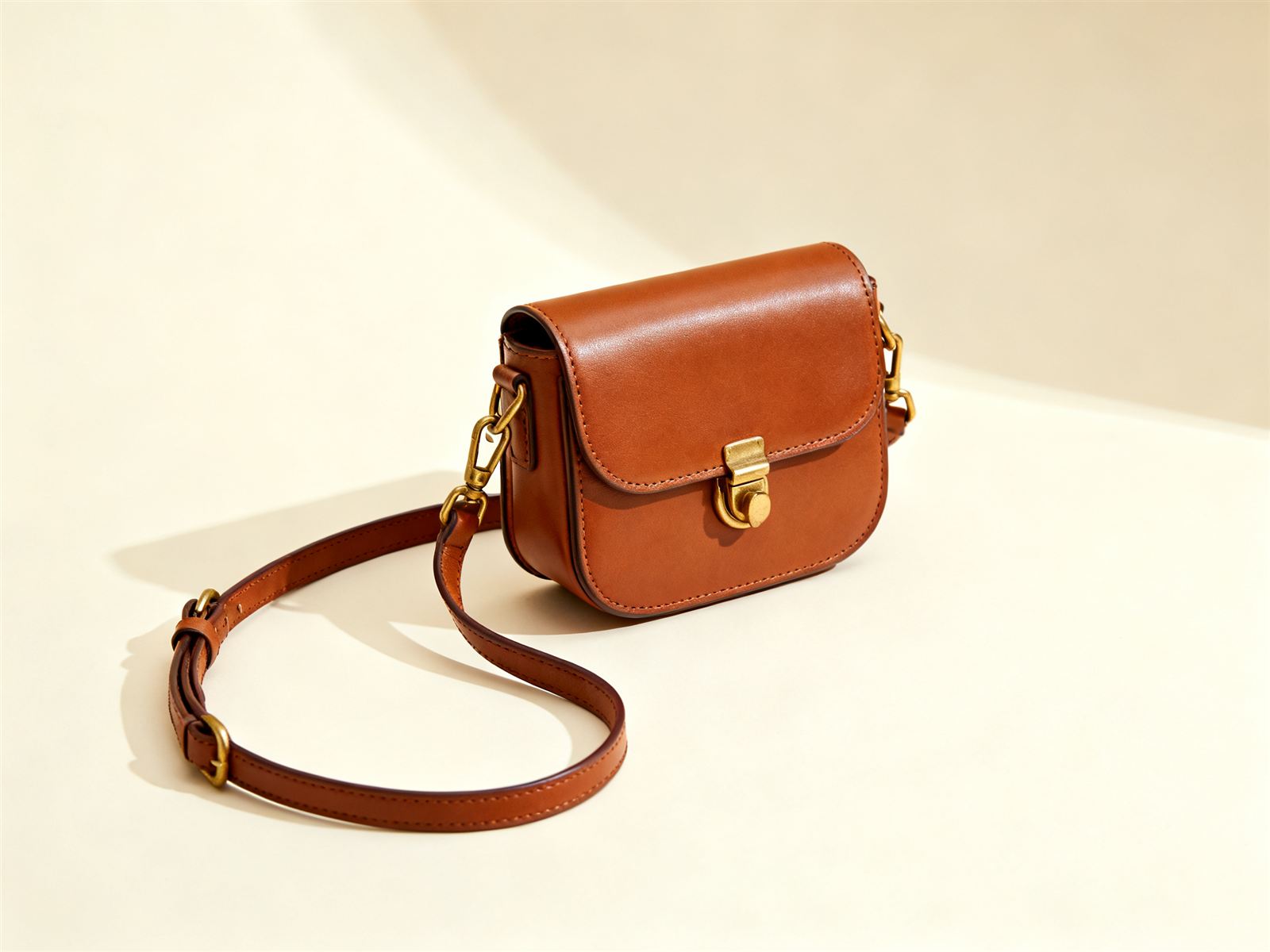 Flagship Mini Cross-Body in full-grain leather